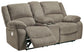 Draycoll DBL REC PWR Loveseat w/Console