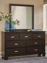 Load image into Gallery viewer, Covetown Twin Panel Bed with Mirrored Dresser, Chest and Nightstand
