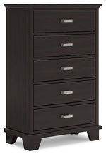 Load image into Gallery viewer, Covetown Full Panel Bed with Mirrored Dresser and Chest
