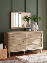 Load image into Gallery viewer, Cielden King Panel Headboard with Mirrored Dresser and 2 Nightstands
