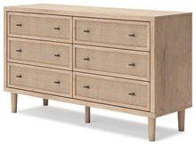 Load image into Gallery viewer, Cielden Full Upholstered Panel Bed with Dresser and 2 Nightstands
