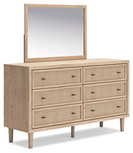 Load image into Gallery viewer, Cielden Queen Panel Headboard with Mirrored Dresser and 2 Nightstands
