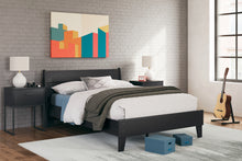 Load image into Gallery viewer, Socalle Full Panel Platform Bed with 2 Nightstands
