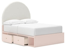 Load image into Gallery viewer, Wistenpine Full Upholstered Panel Bed with Storage
