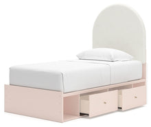 Load image into Gallery viewer, Wistenpine Twin Upholstered Panel Bed with Storage
