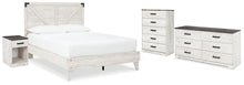 Load image into Gallery viewer, Shawburn Queen Platform Bed with Dresser, Chest and Nightstand
