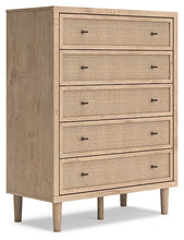 Load image into Gallery viewer, Cielden Full Panel Bed with Mirrored Dresser and Chest
