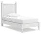 Mollviney Twin Panel Bed with Mirrored Dresser and Chest