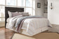 Brinxton Queen/Full Panel Headboard with Mirrored Dresser and Chest