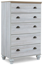 Load image into Gallery viewer, Haven Bay Queen Panel Bed with Mirrored Dresser, Chest and 2 Nightstands
