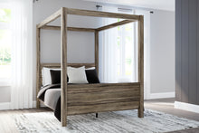 Load image into Gallery viewer, Shallifer Queen Canopy Bed with Dresser and 2 Nightstands
